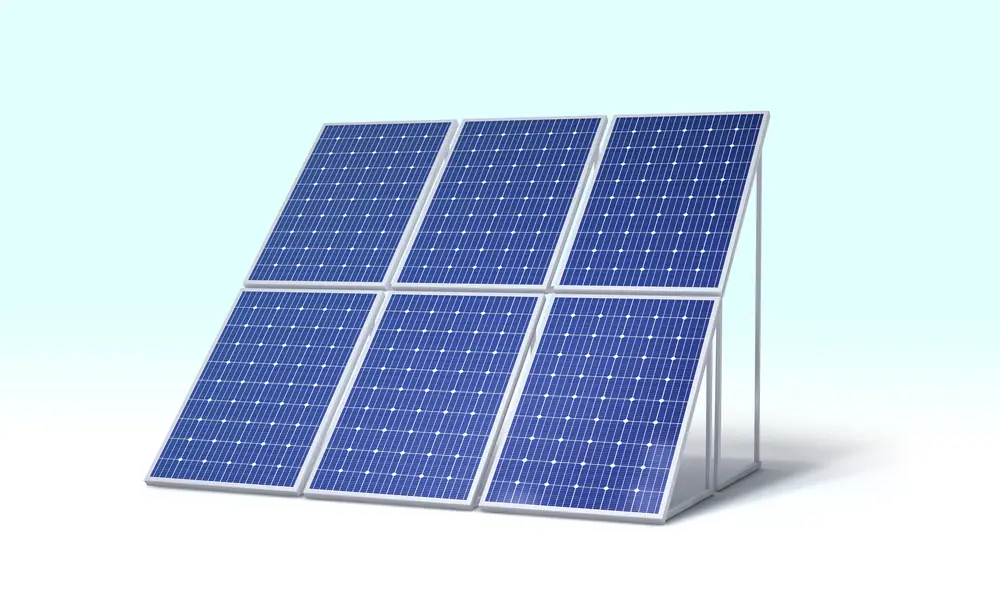 Rooftop solar panel installation