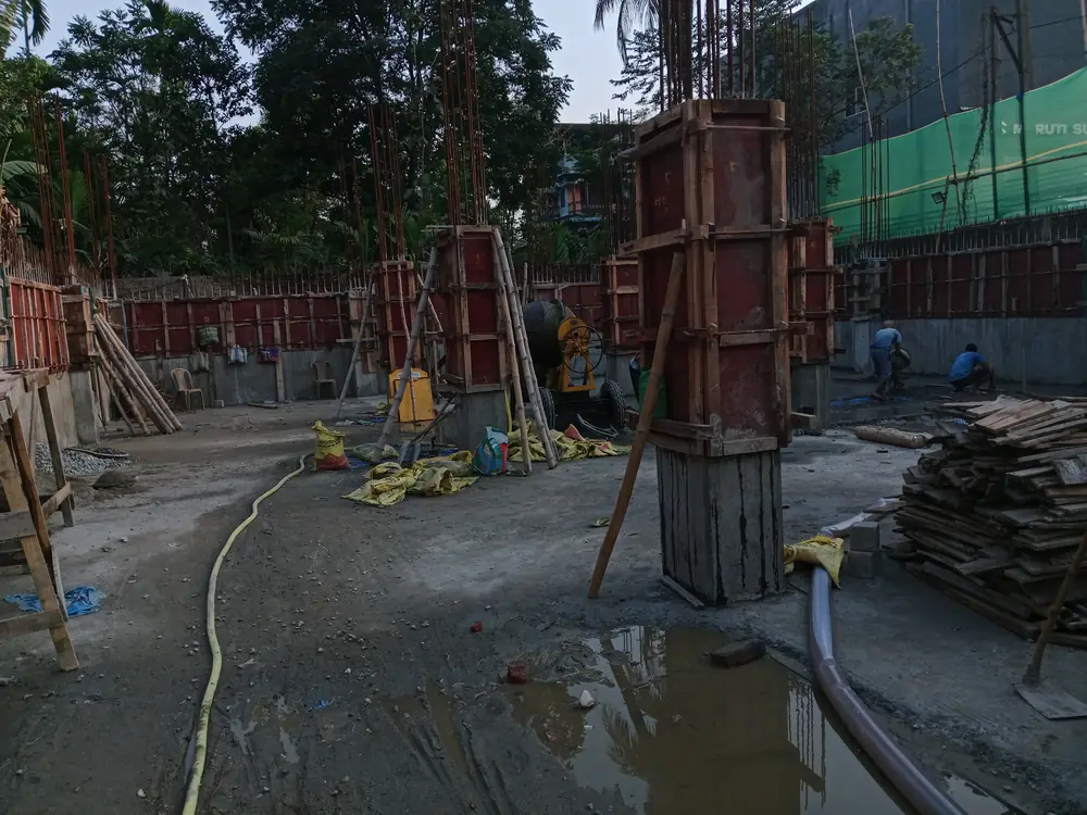 Site team at work